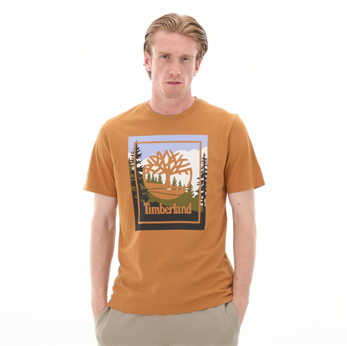 Timberland Outdoor Graphic Erkek Tişört Wheat