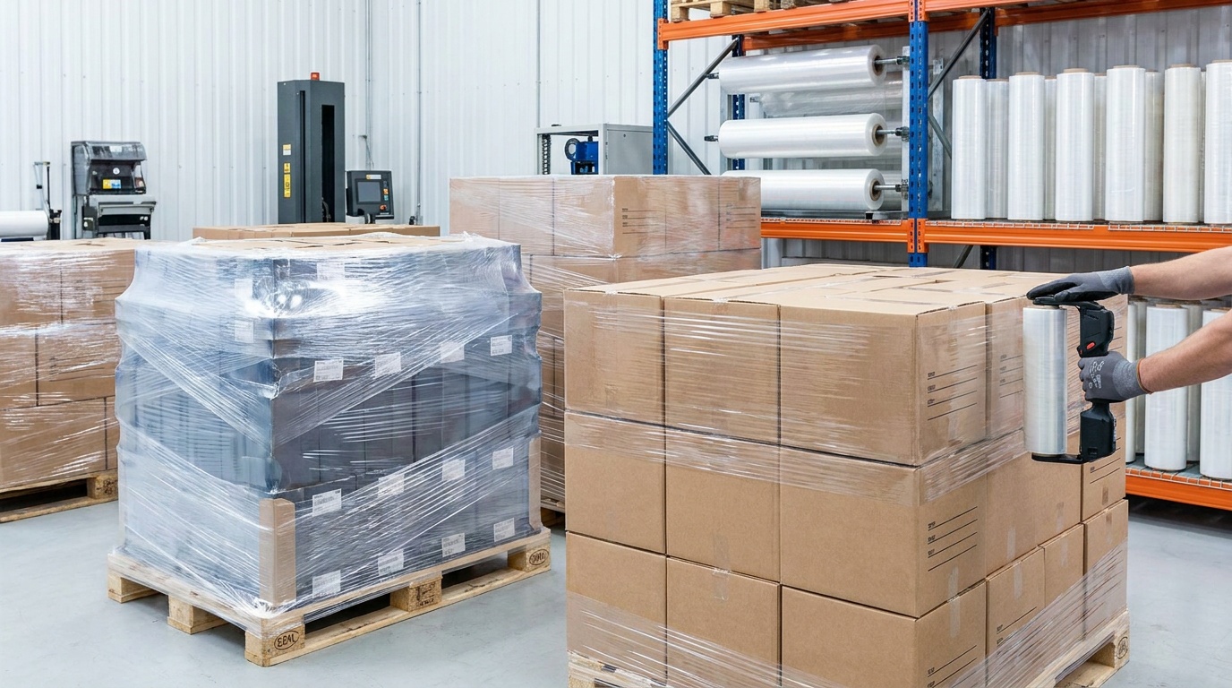 shrink film,streç film,endüstriyel ambalaj