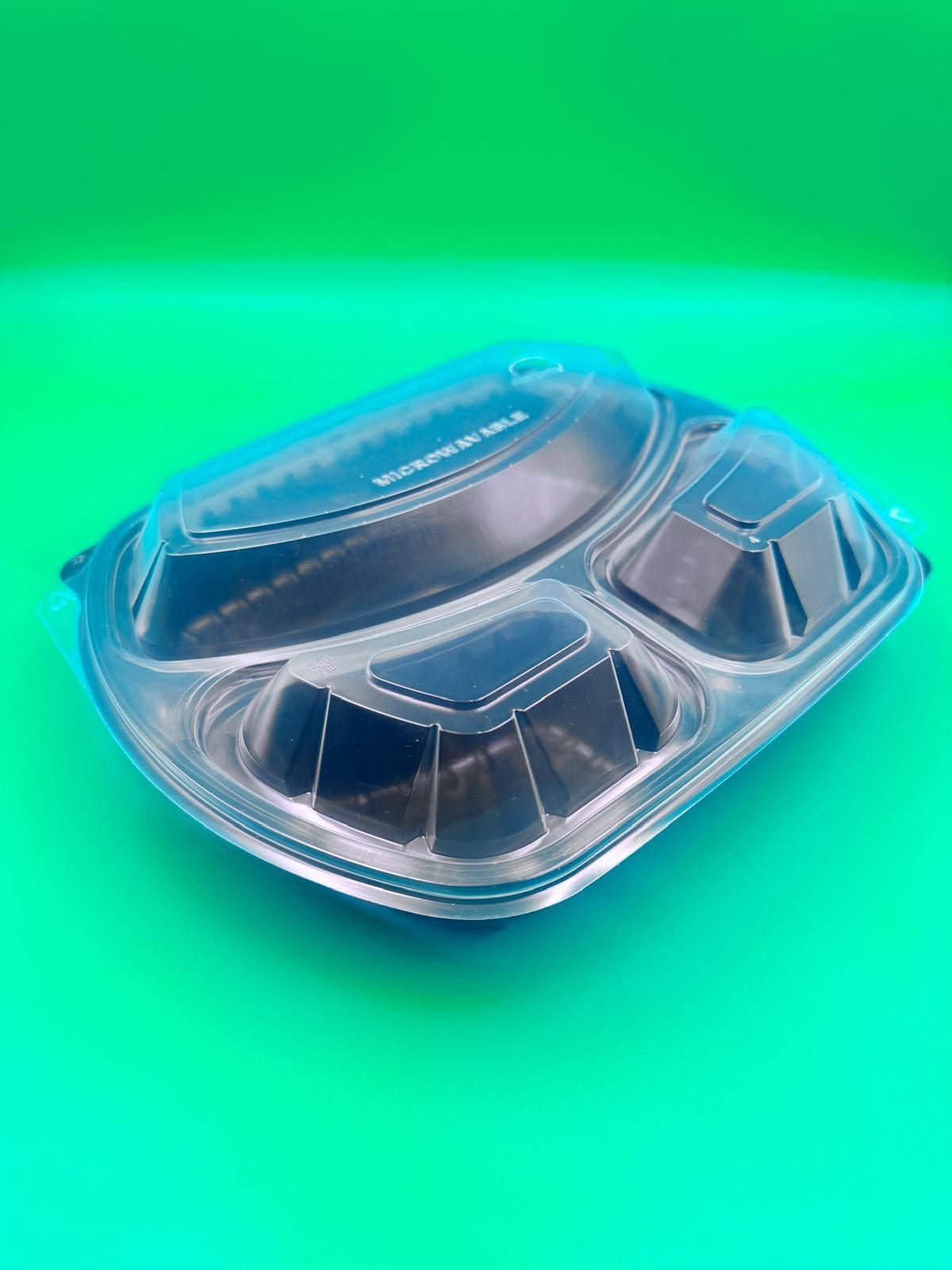 3 BÖLMELİ YEMEK KABI + KAPAK 400 ADET