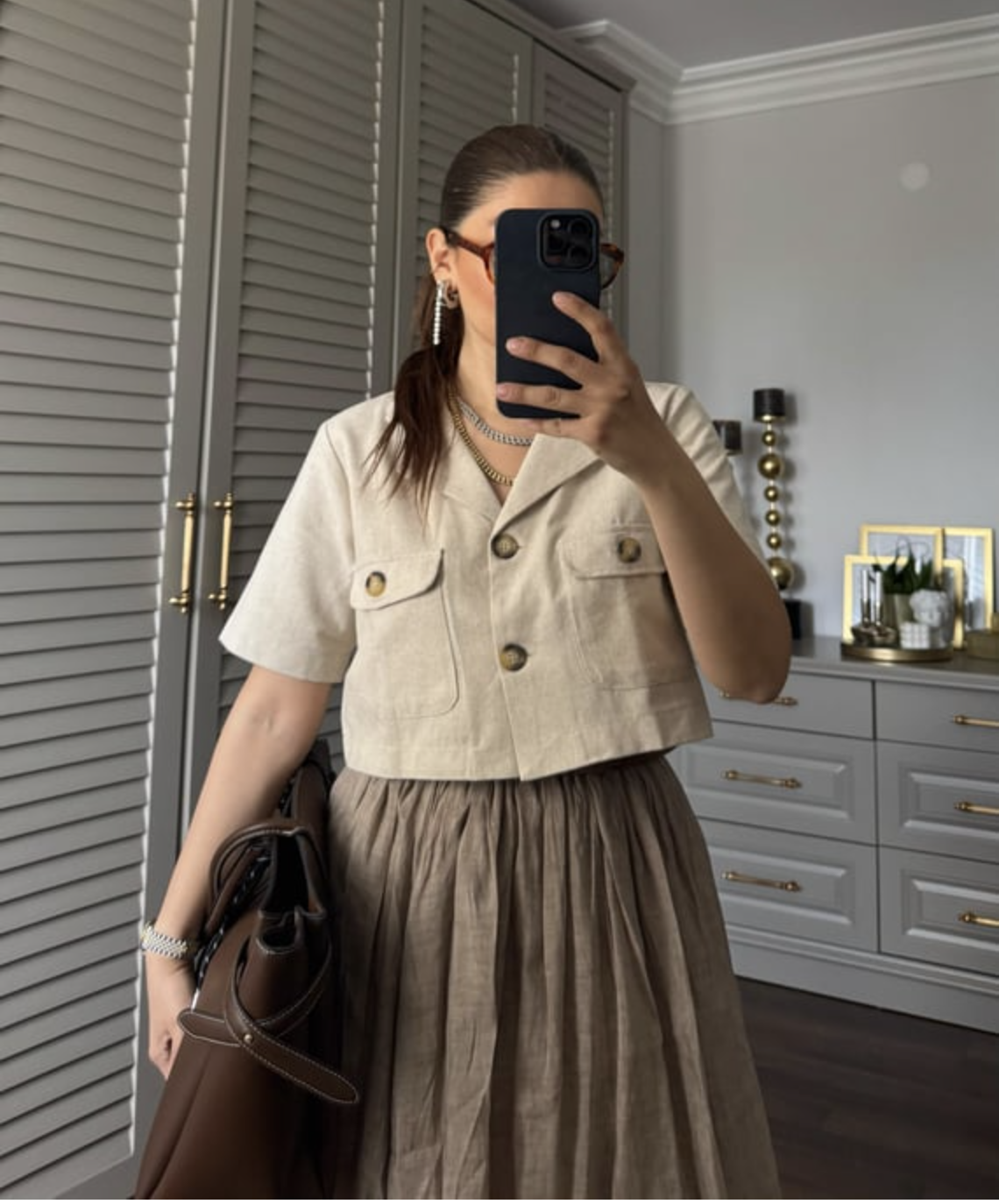 Keten Crop Ceket