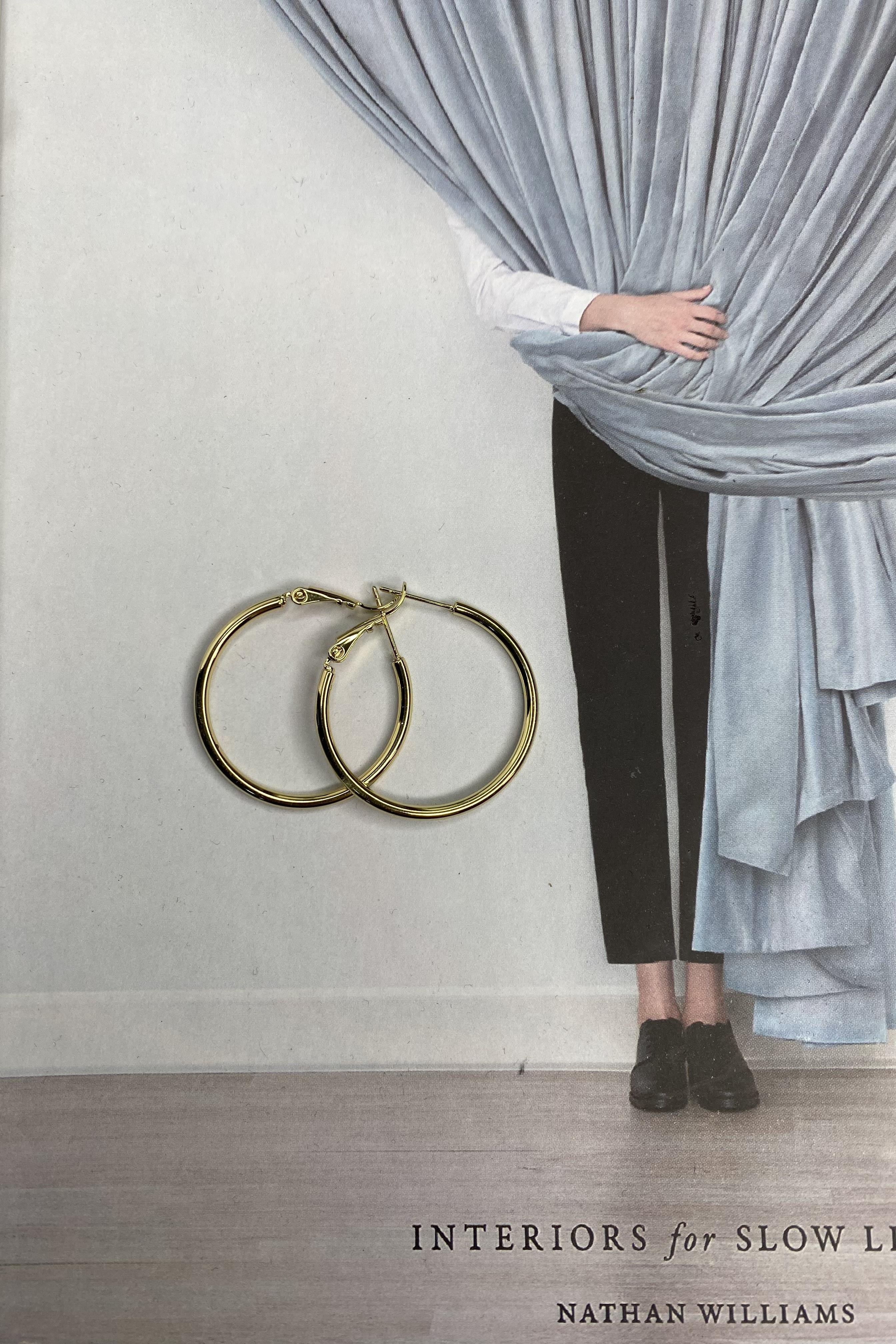 KLASİK İNCE HALKA KÜPE 3cm