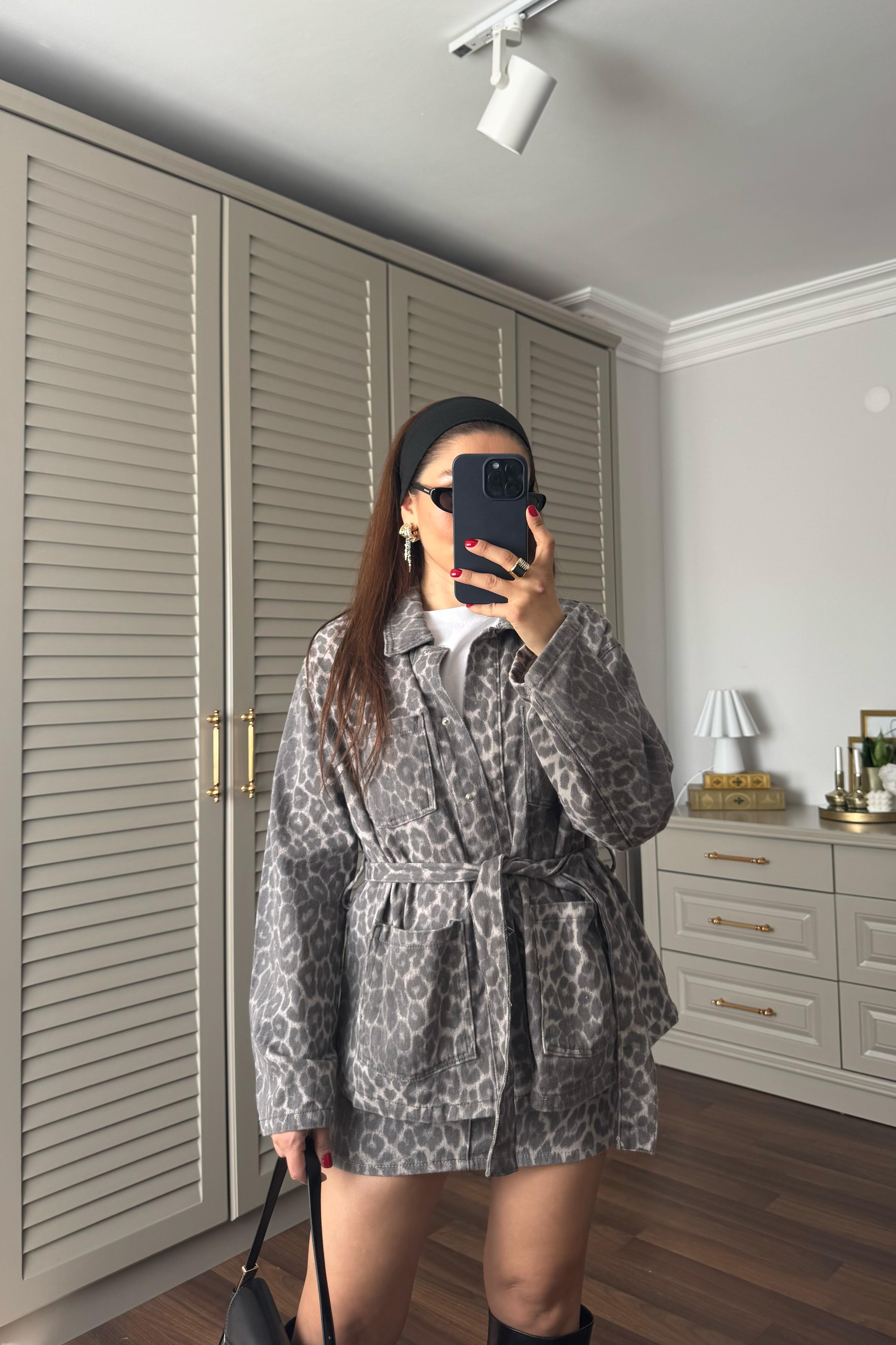 LEOPAR DENİM CEKET / 0248