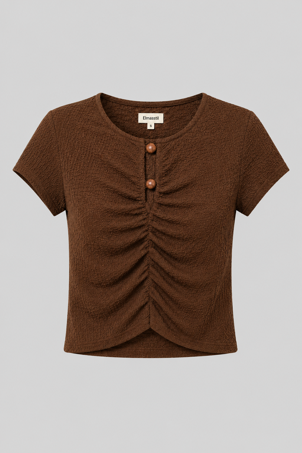 BONCUK AKSESUARLI BUBBLE CROP