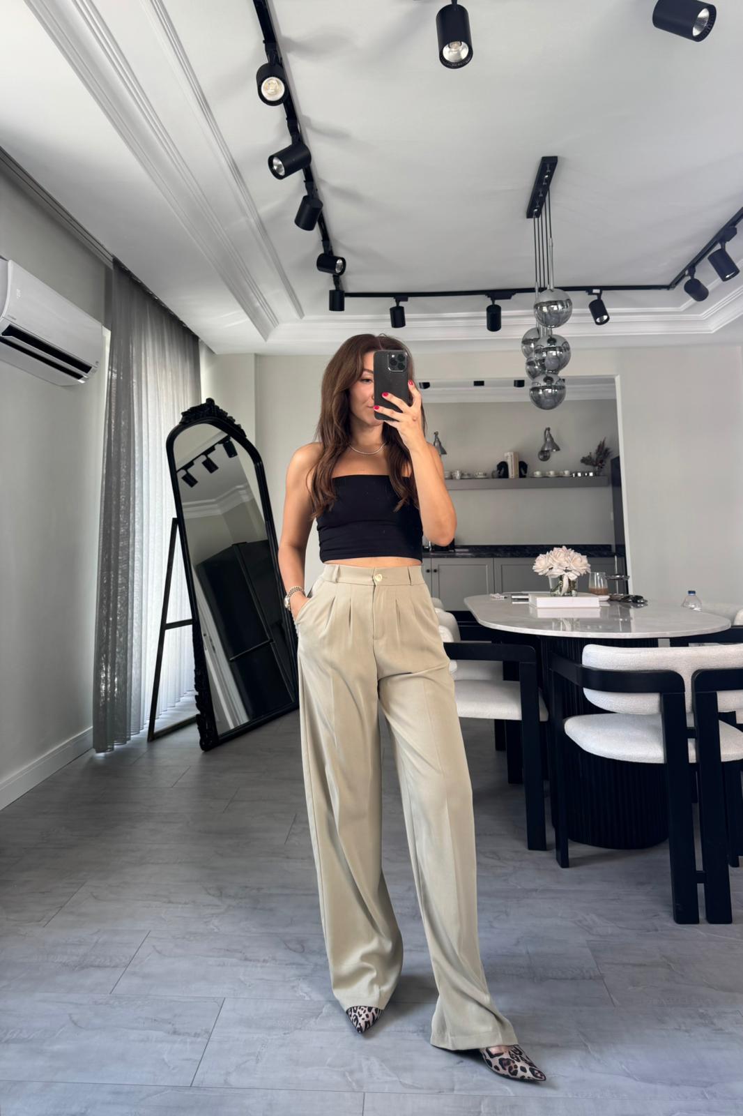 PİLELİ PALAZZO PANTOLON/51078