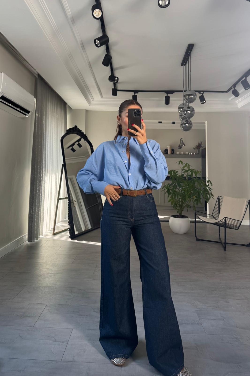 RYDER YÜKSEK BEL GENİŞ PAÇA JEAN