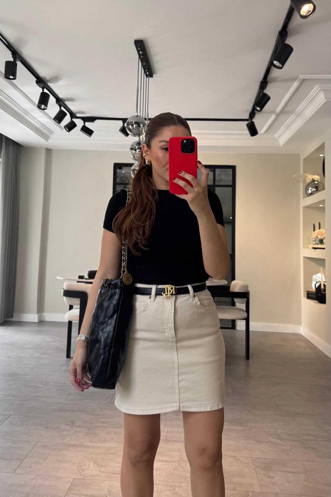 ROSE MİNİ JEAN ETEK/24147