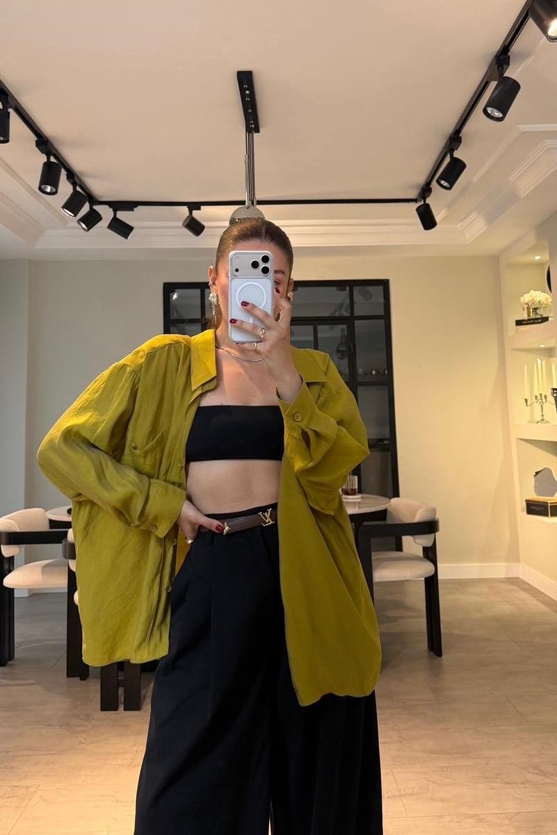 OMUZU DÜŞÜK OVERSIZE GÖMLEK/4612