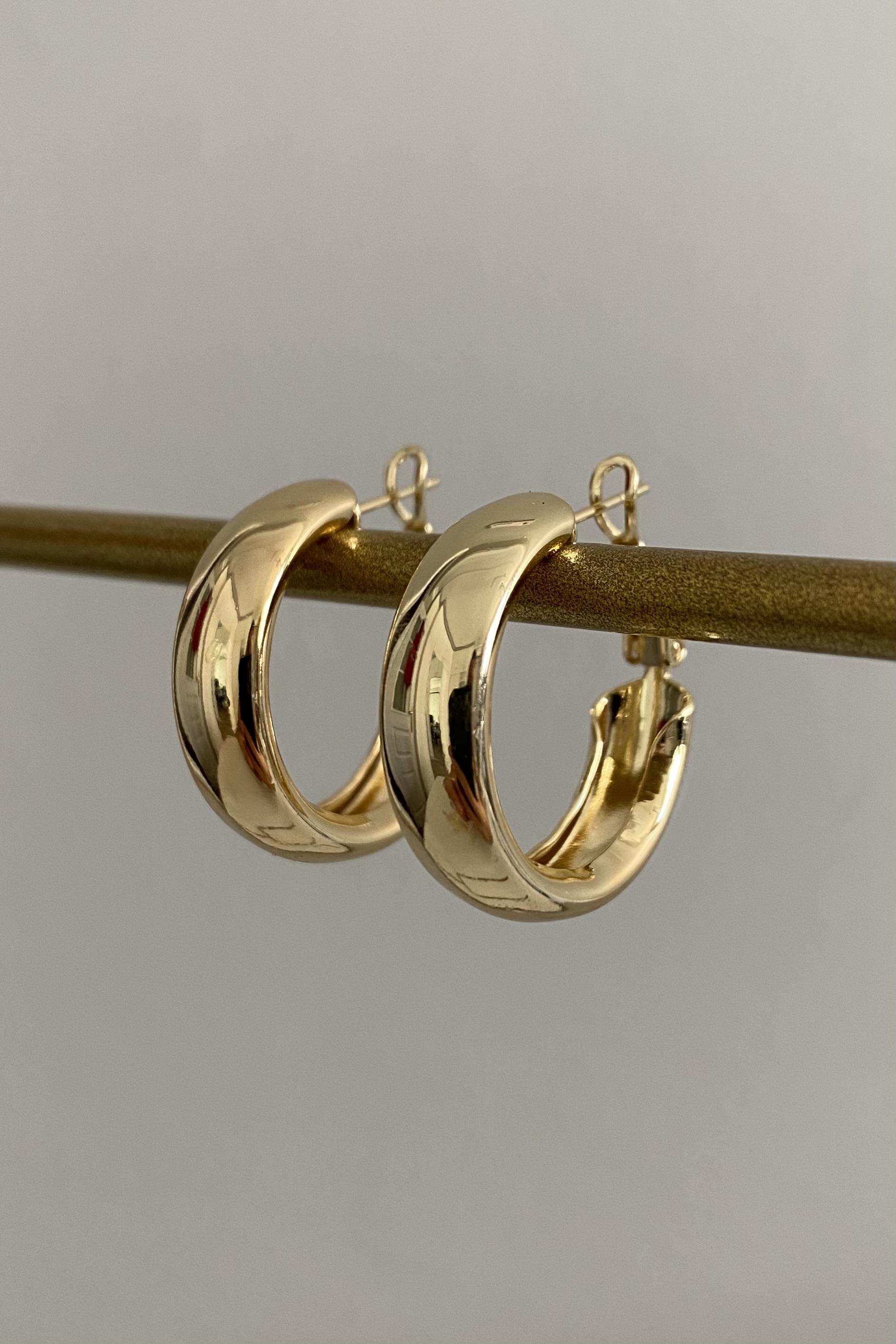 KALIN BOMBELİ HALKA KÜPE 2,5cm