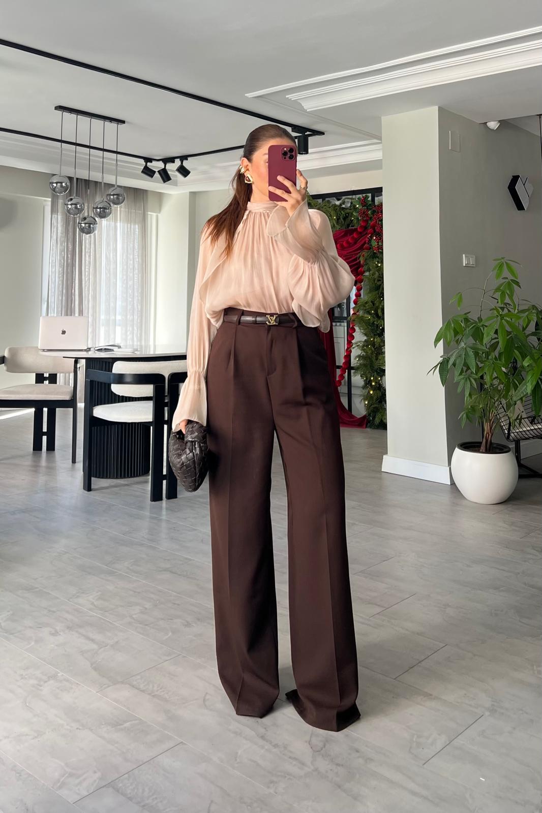 PİLELİ ZR PALAZZO PANTOLON