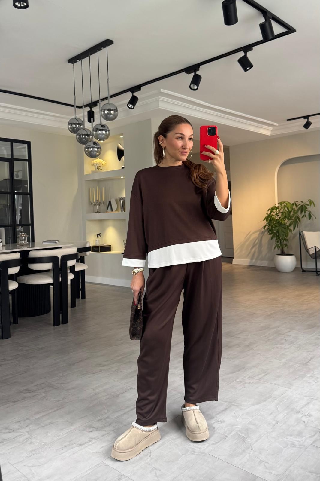 T-SHİRT DETAYLI TAKIM/3526