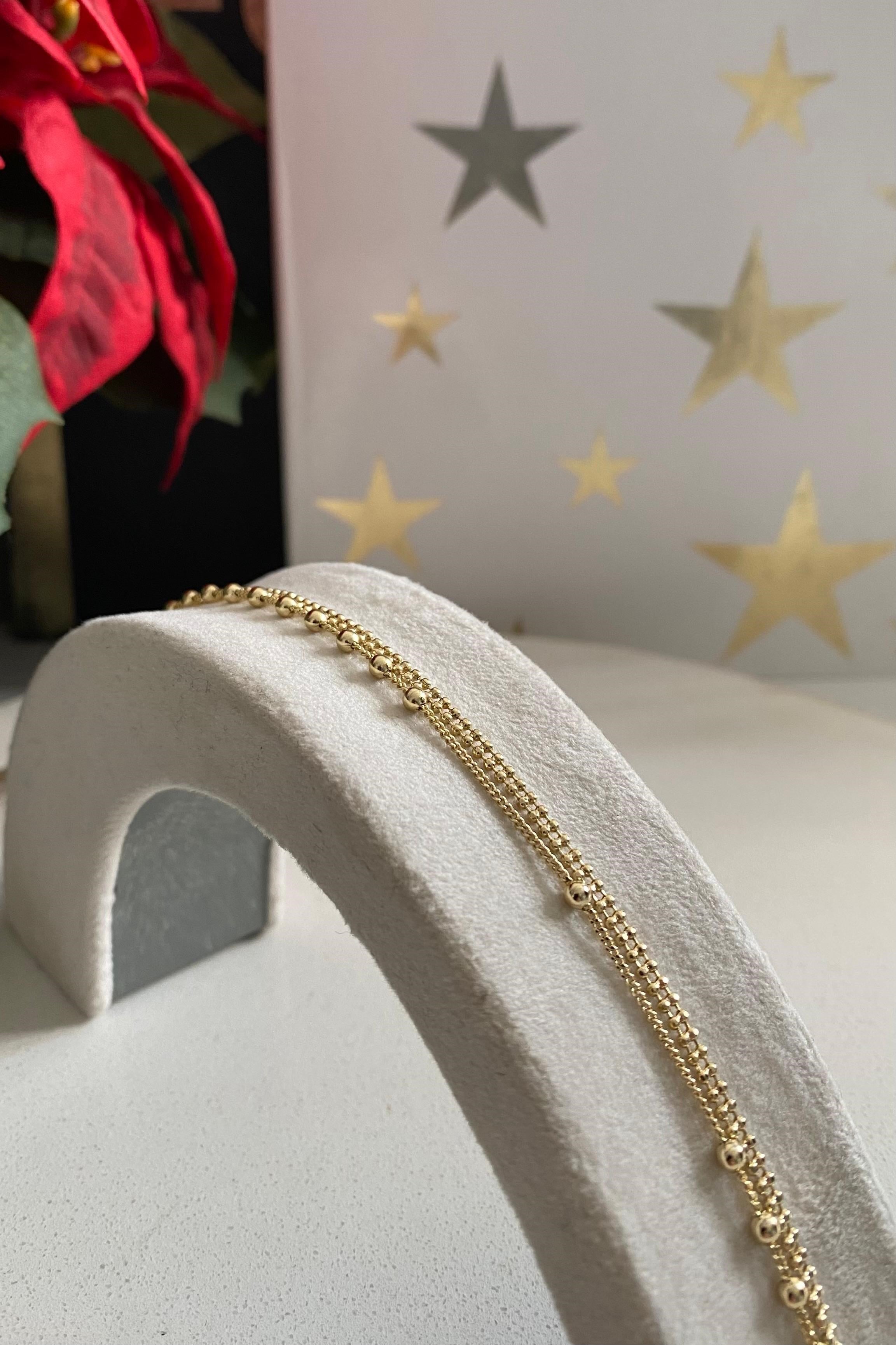 İKİLİ TOP SIRALI BİLEZİK