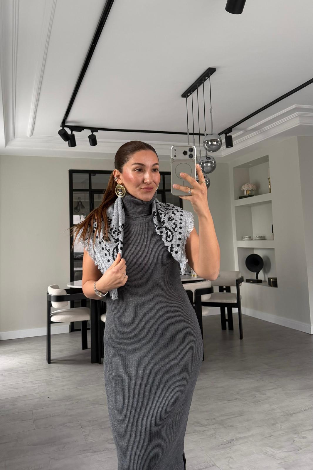 PÜSKÜLLÜ ETNİK DESEN ŞAL 65*65/1001