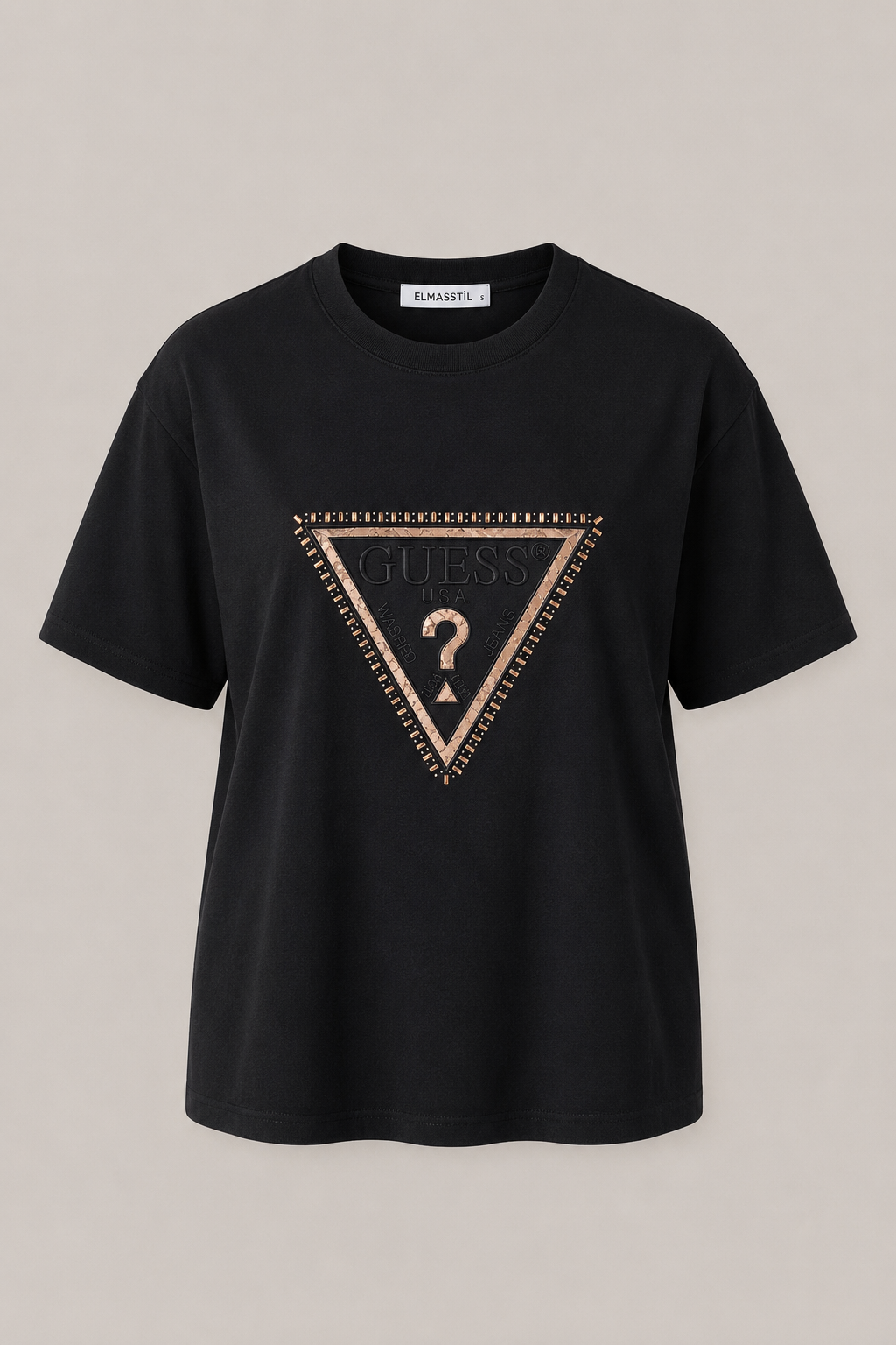 GESS ÜÇGEN TAŞLI T-SHIRT