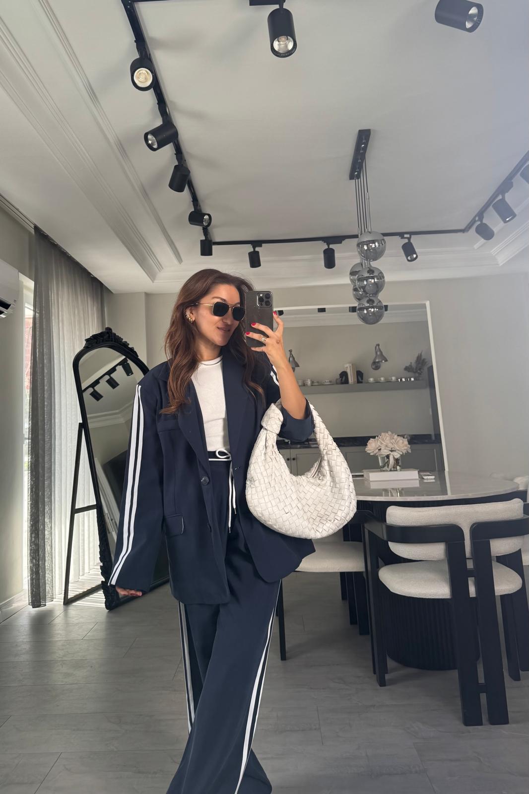 KOLLARI ŞERİTLİ BLAZER CEKET/1015