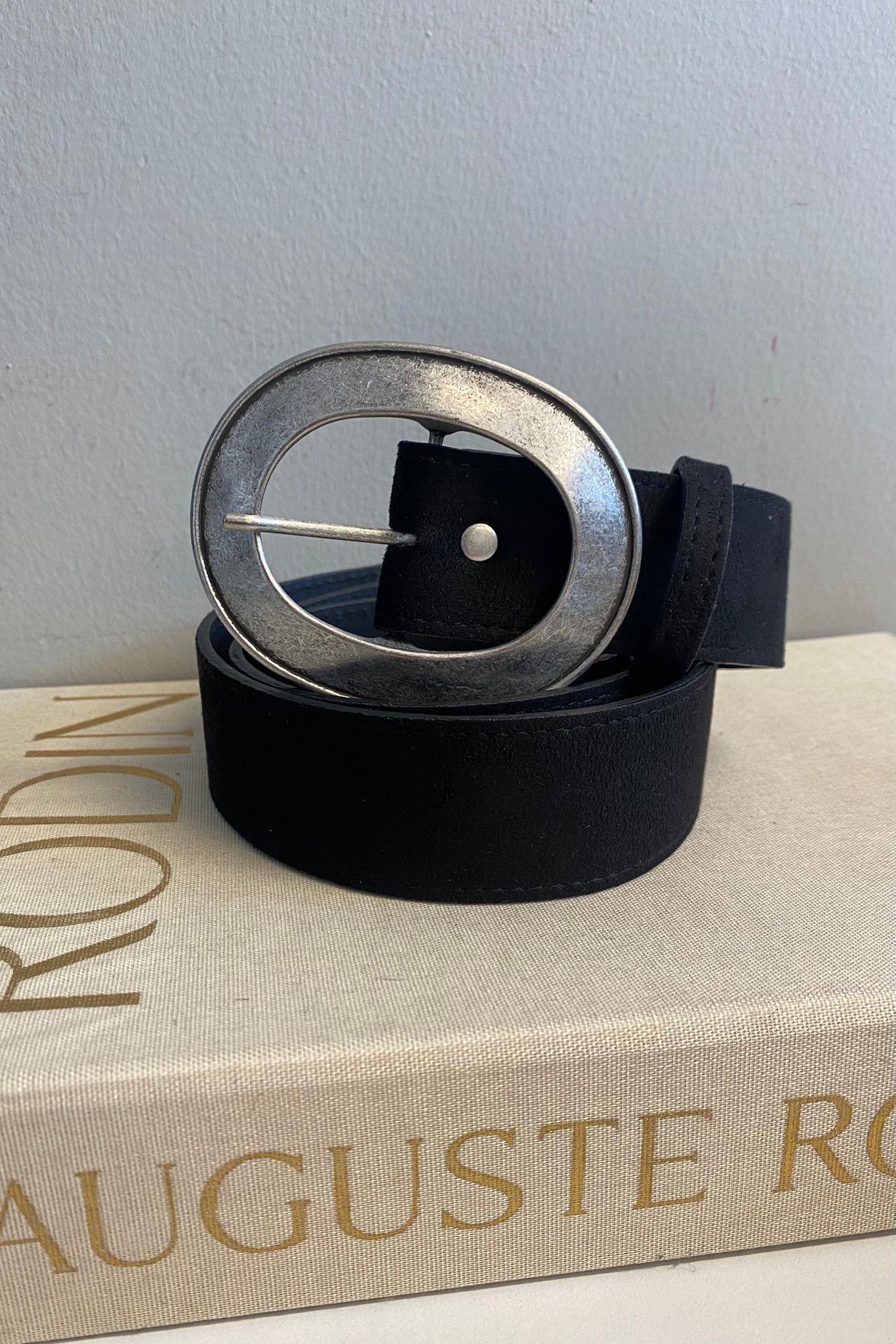 OVAL TOKALI ESKİTME SİLVER KEMER