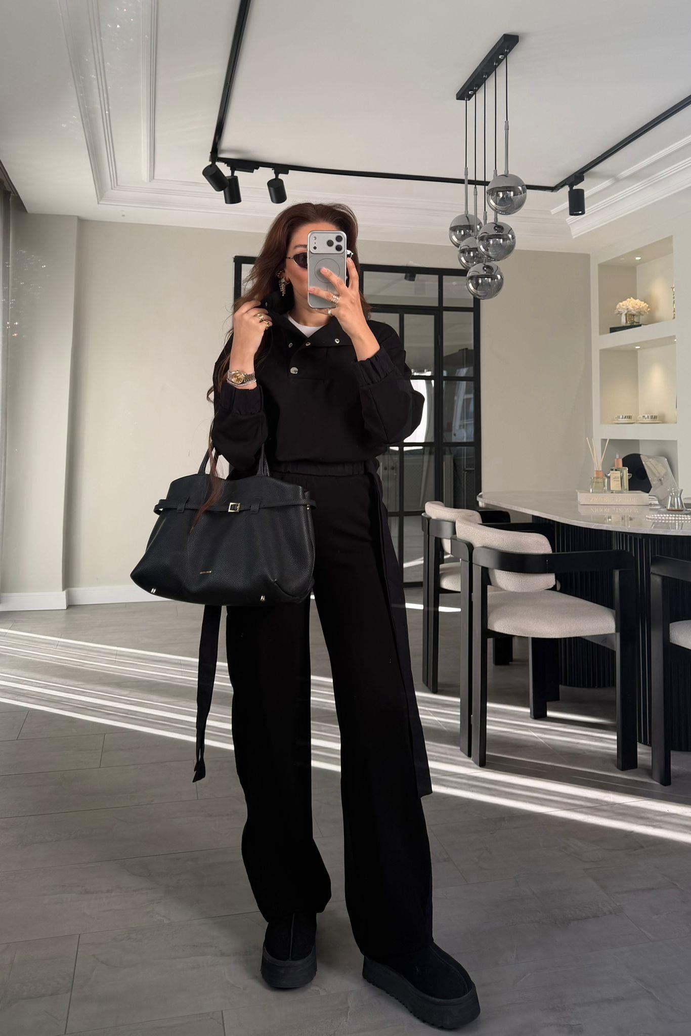 PARAŞÜT DETAYLI BAĞLAMALI EŞOFMAN TAKIMI/7648