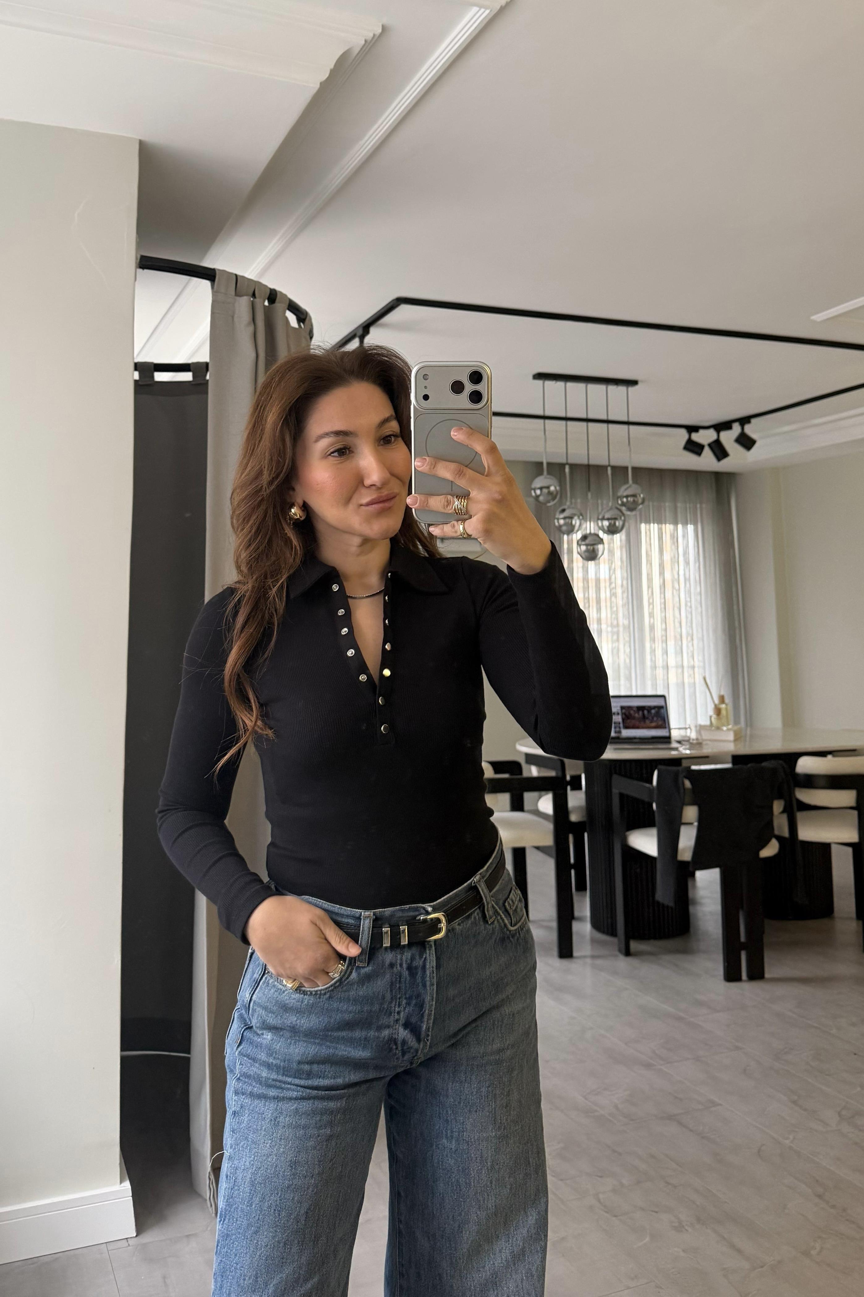 POLO YAKA SİLVER ÇITÇITLI BODY/17276