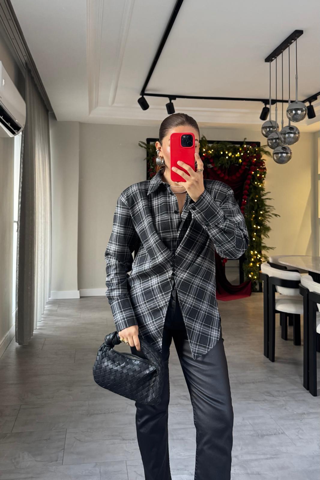 BELDEN DÜĞMELİ EKOSELİ GÖMLEK/4048