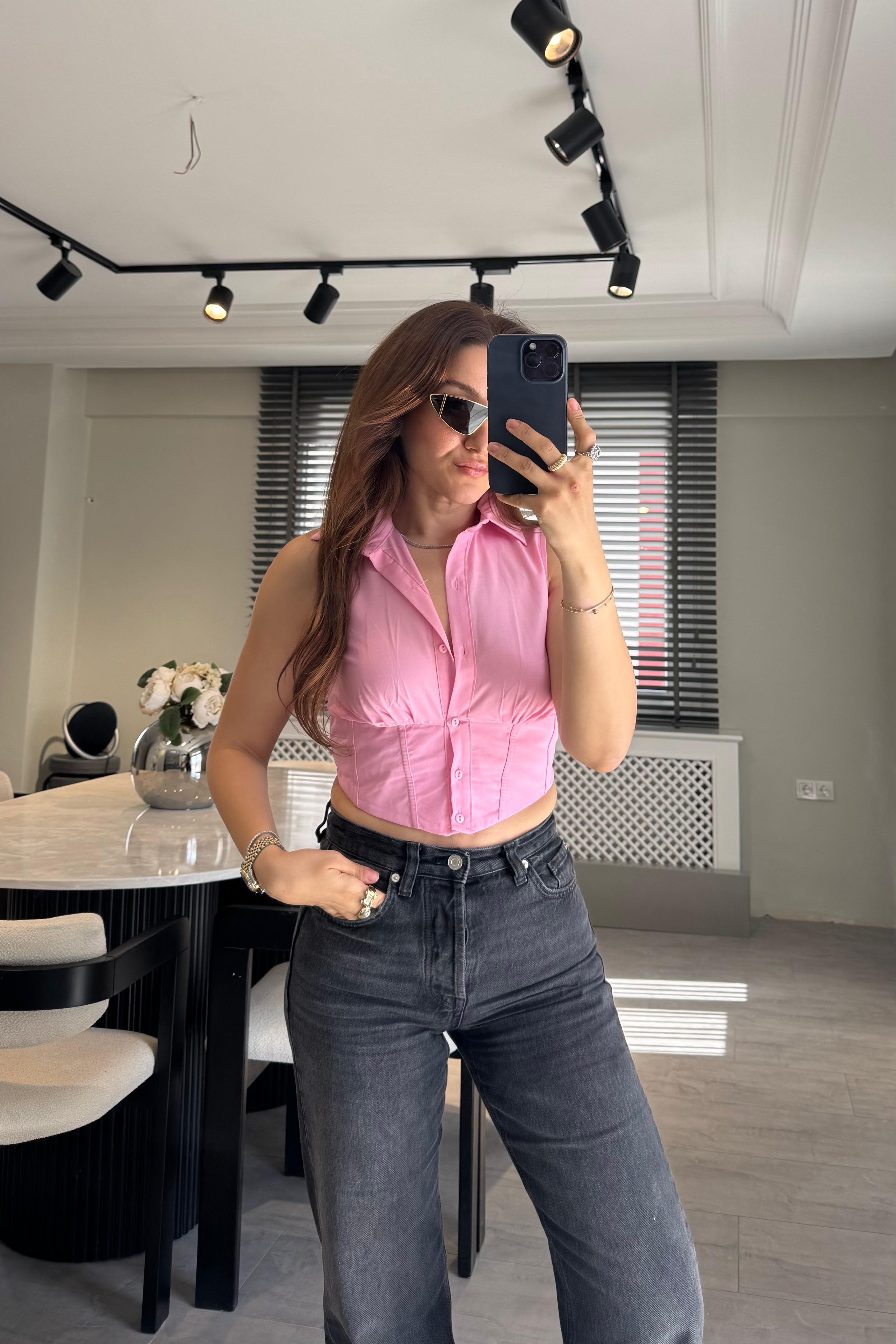 SIFIR KOL KORSE GÖMLEK/0326