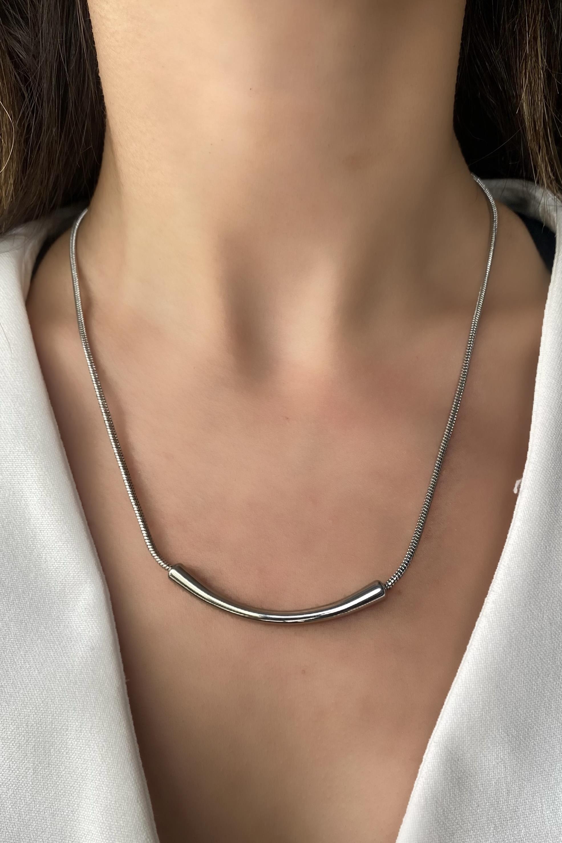 OVAL PLAKALI KOLYE