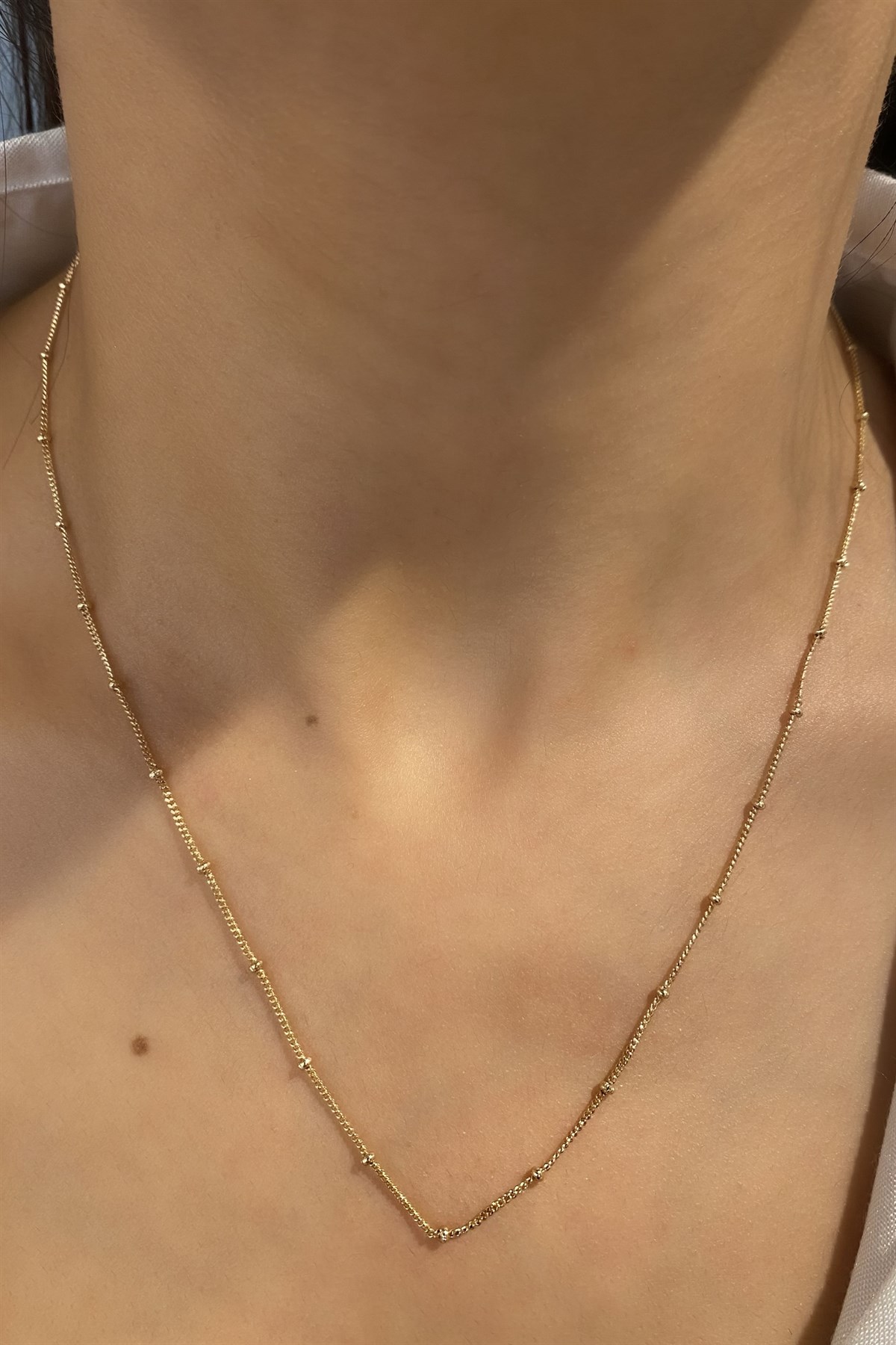 SIK TOPLU İNCE ZİNCİR KOLYE 45cm