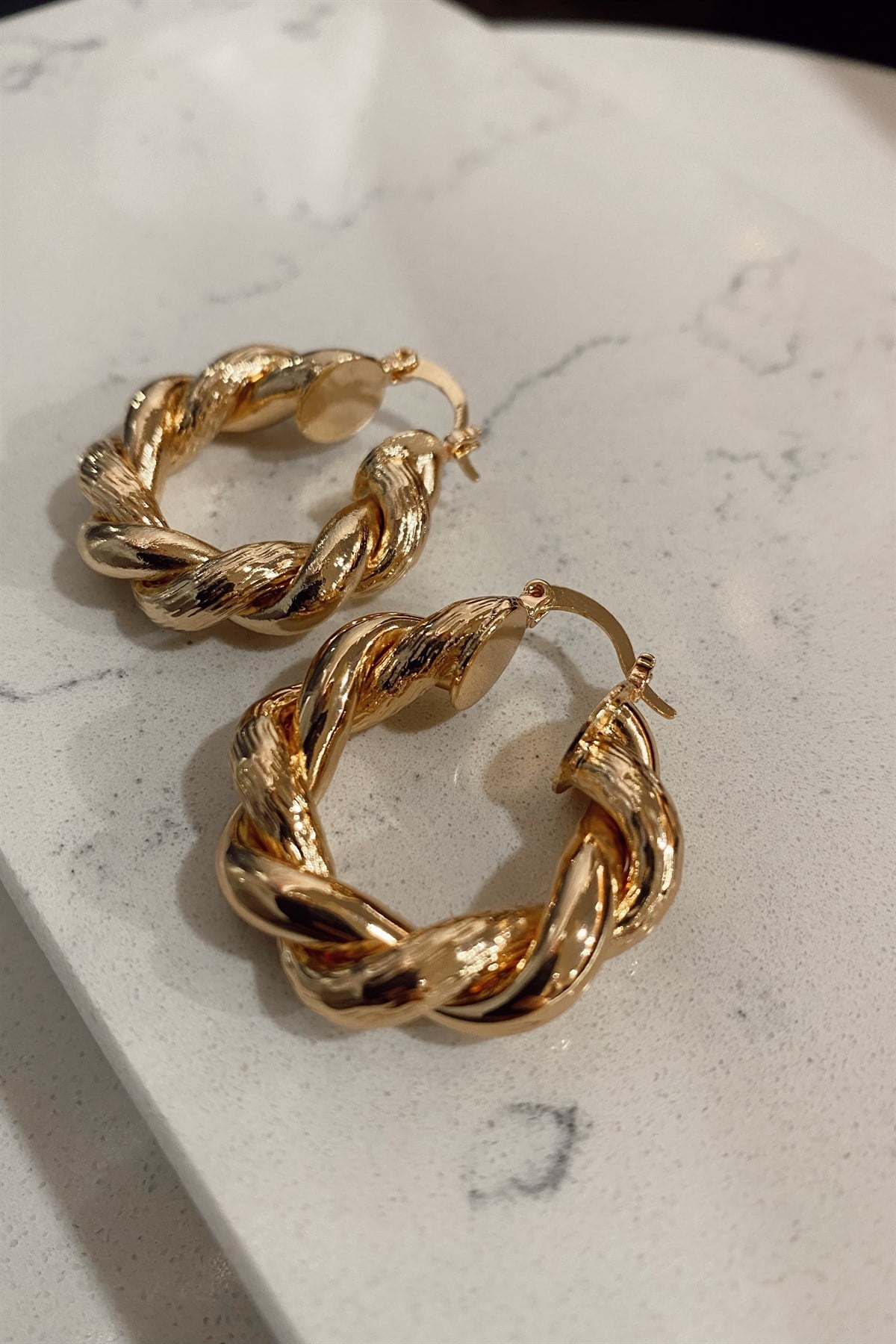 VINTAGE SARMALI HALKA KÜPE 3cm