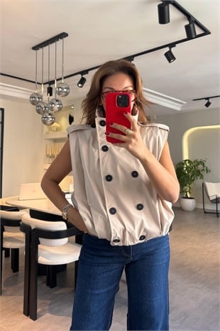 DÜĞMELİ BALON BOMBER YELEK/8409
