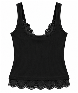 DANTELLİ KOMBİNE HALTER TOP/260731