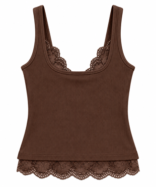 DANTELLİ KOMBİNE HALTER TOP/260731