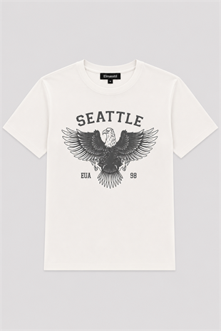 SEATTLE BASKILI T-SHİRT