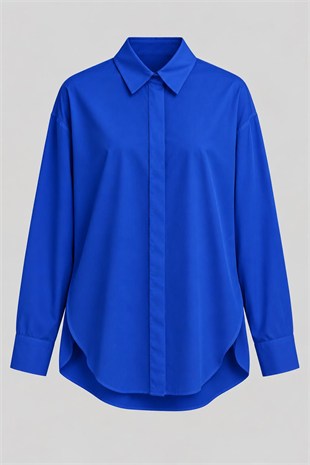 GİZLİ DÜĞMELİ OVERSIZE GÖMLEK/260828
