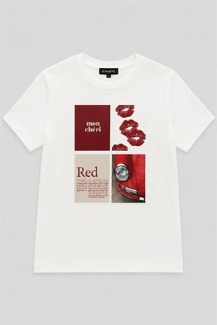 MAN CHERİ YAZILI T-SHIRT