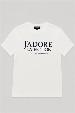 JADORE YAZILI T-SHIRT