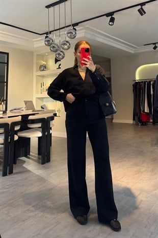 HYPER ESNEK PİLELİ PALAZZO PANTOLON/K115