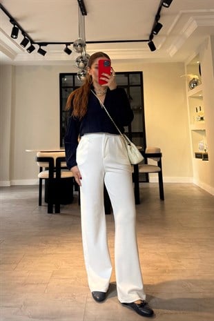 HYPER ESNEK PİLELİ PALAZZO PANTOLON/K115