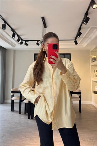 ÇİZGİLİ POPLİN GÖMLEK/0501