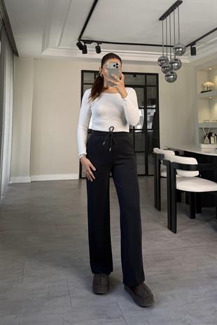 BELİ LASTİKLİ OYSHO PALAZZO PANTOLON