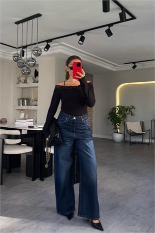 YÜKSEK BEL GENİŞ PAÇA ZR JEAN