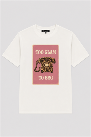TOO GLAM BASKILI T-SHİRT
