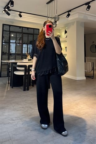 KISAKOL DANTEL DETAYLI MODAL TAKIM/7114