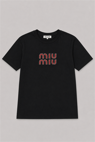 RENKLİ TAŞLI MM T-SHİRT