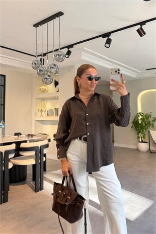 V YAKA BASİC MODAL GÖMLEK/0101