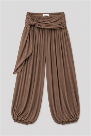 BAĞLAMALI SATEN BALON PANTOLON /40601