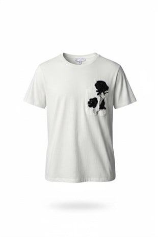 GÜL NAKIŞLI İPK T-SHIRT