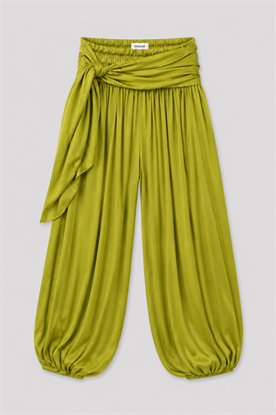 BAĞLAMALI SATEN BALON PANTOLON /40601