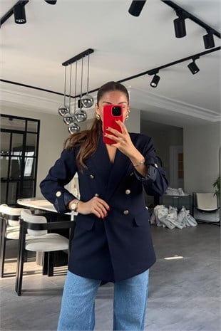 GOLD DÜĞMELİ PREMİUM BLAZER CEKET