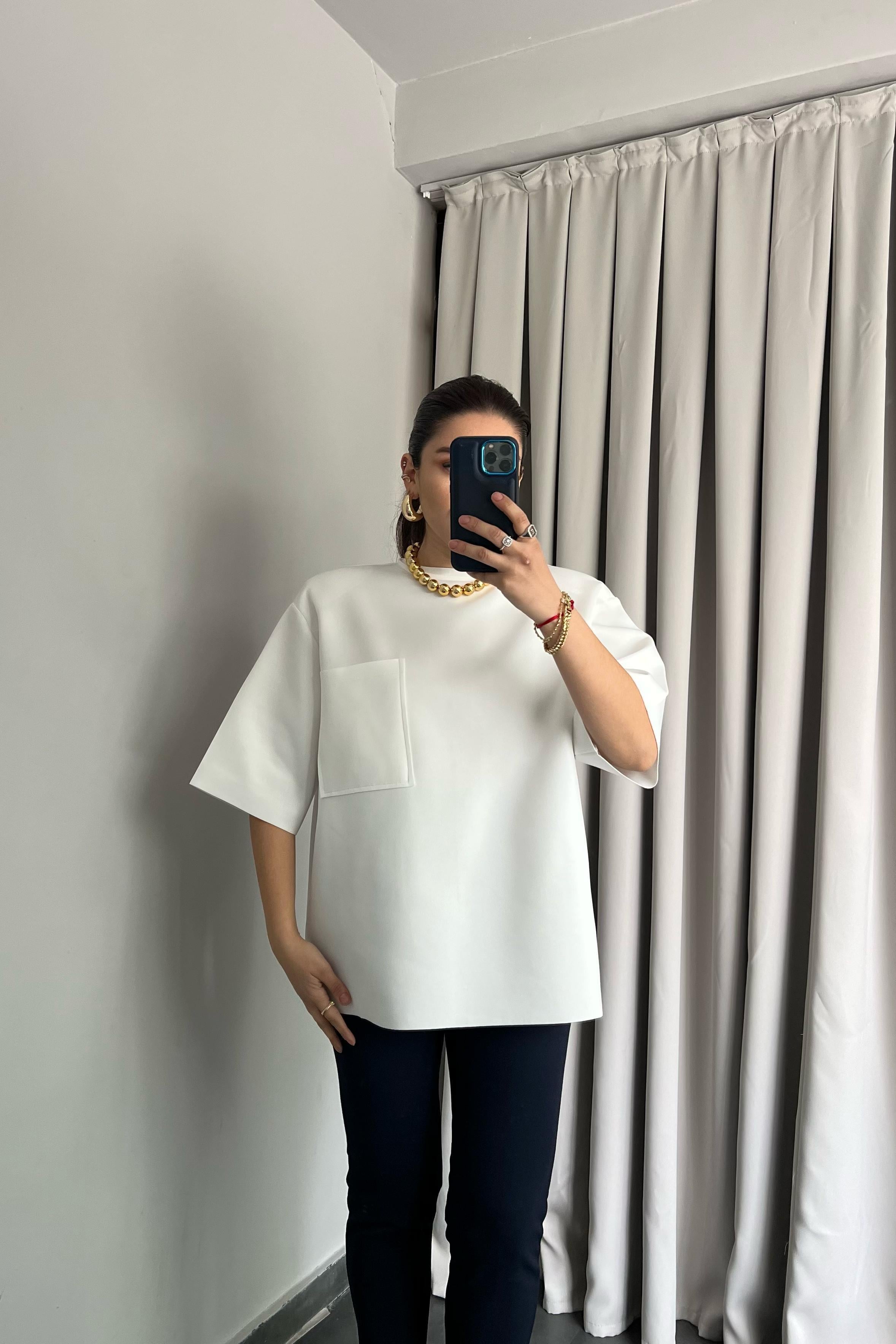 ARKASI FERMUARLI VATKALI T-SHIRT /028