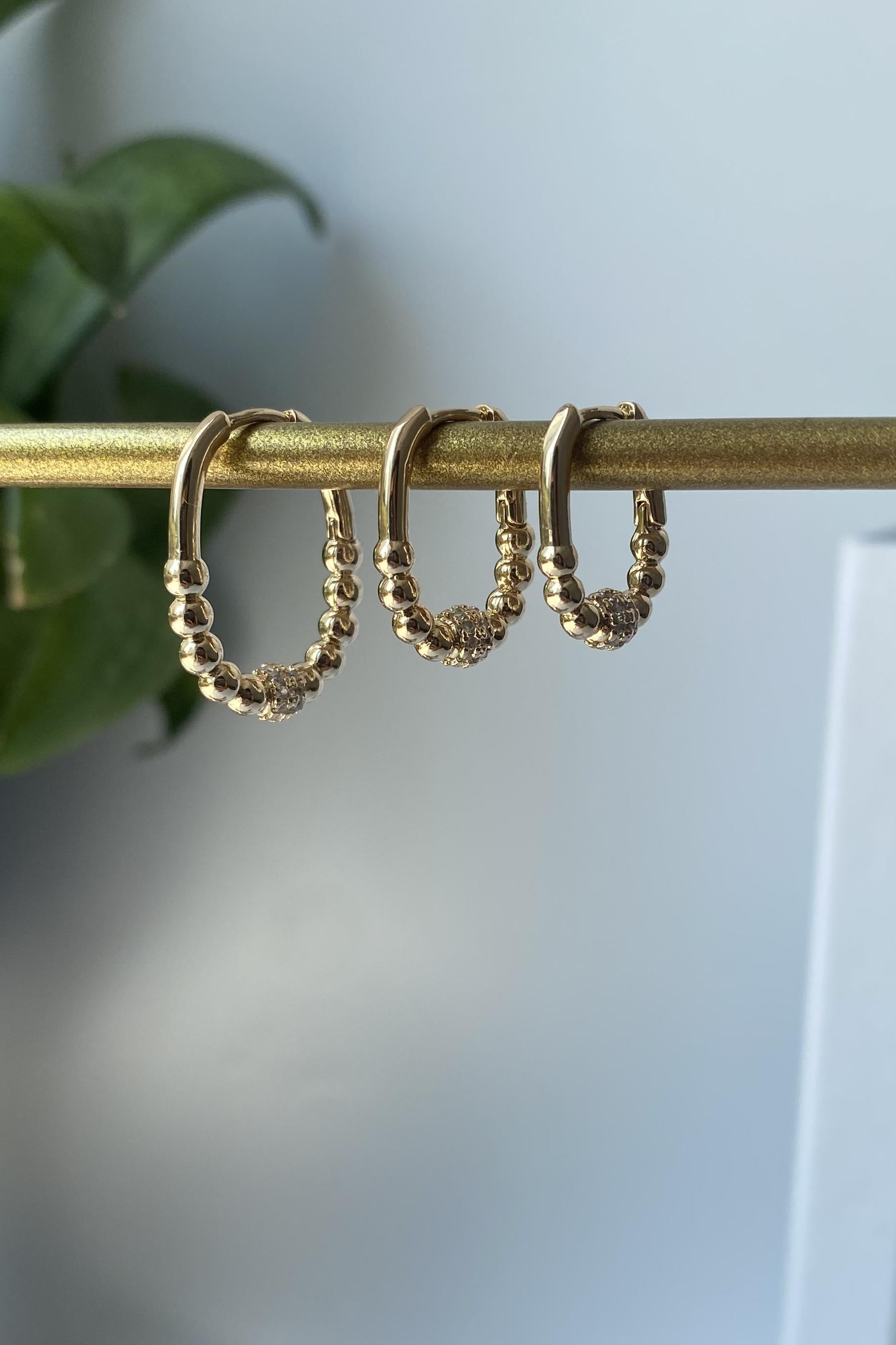 BOĞUMLU ÜÇLÜ KOMBİN KÜPE