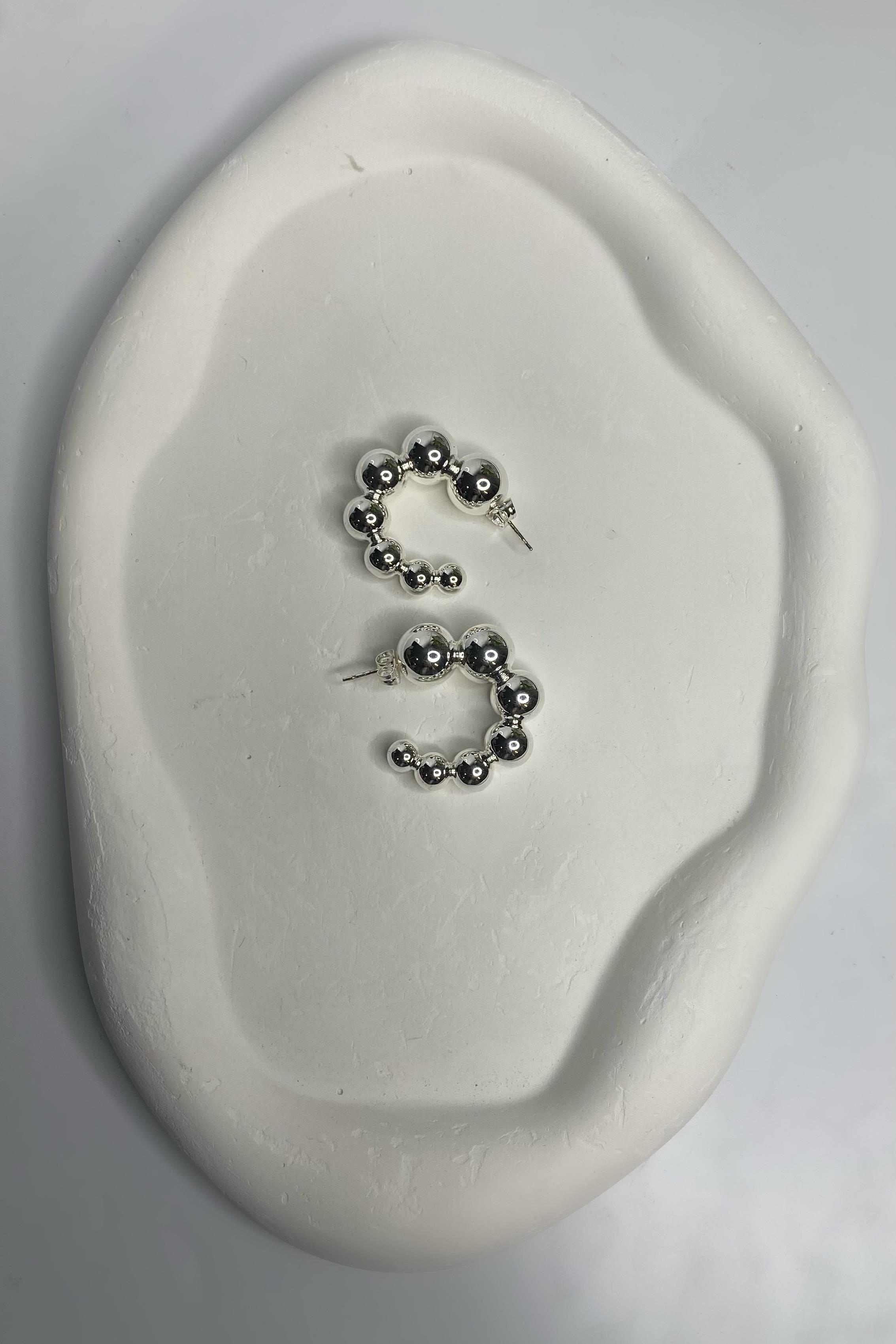 BONCUKLU HALKA KÜPE 3cm