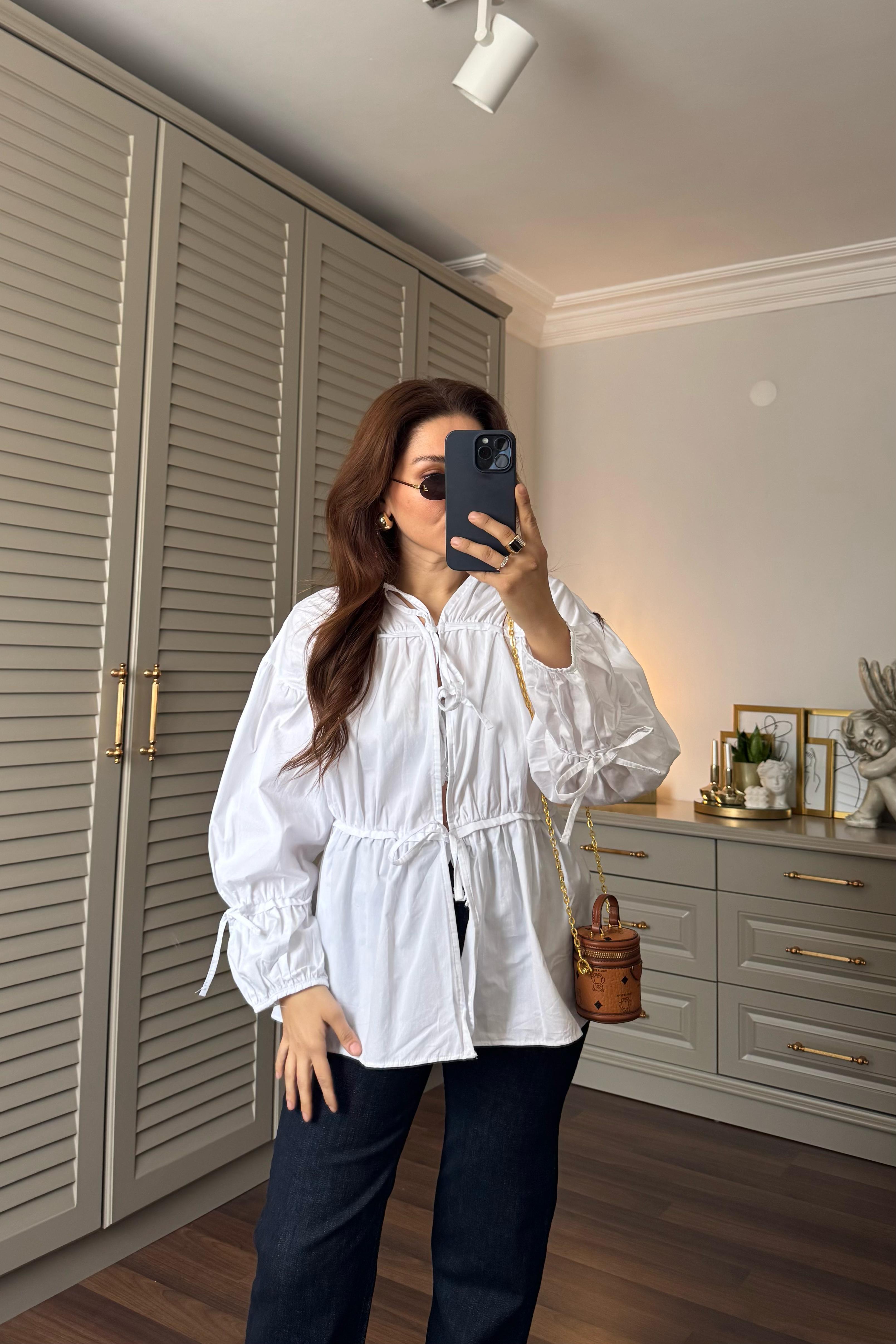 BÜZGÜLÜ POPLİN GÖMLEK/36059